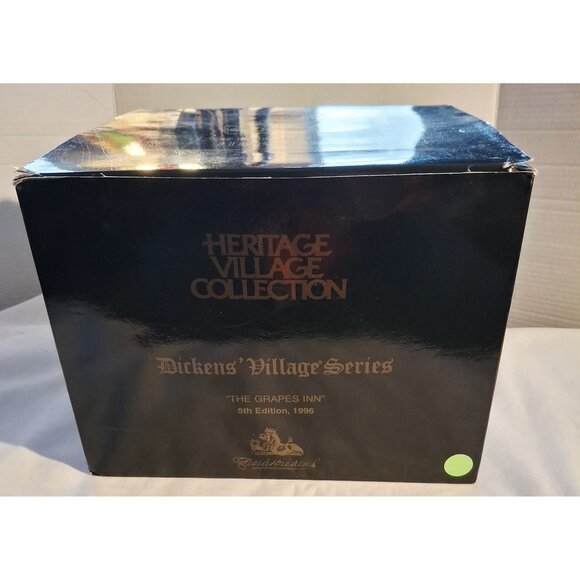 Heritage Village Collection Dickens Village Series "The Grapes Inn" 5th Edition - Picture 5 of 13